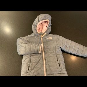 Toddler girls North Face winter jacket.